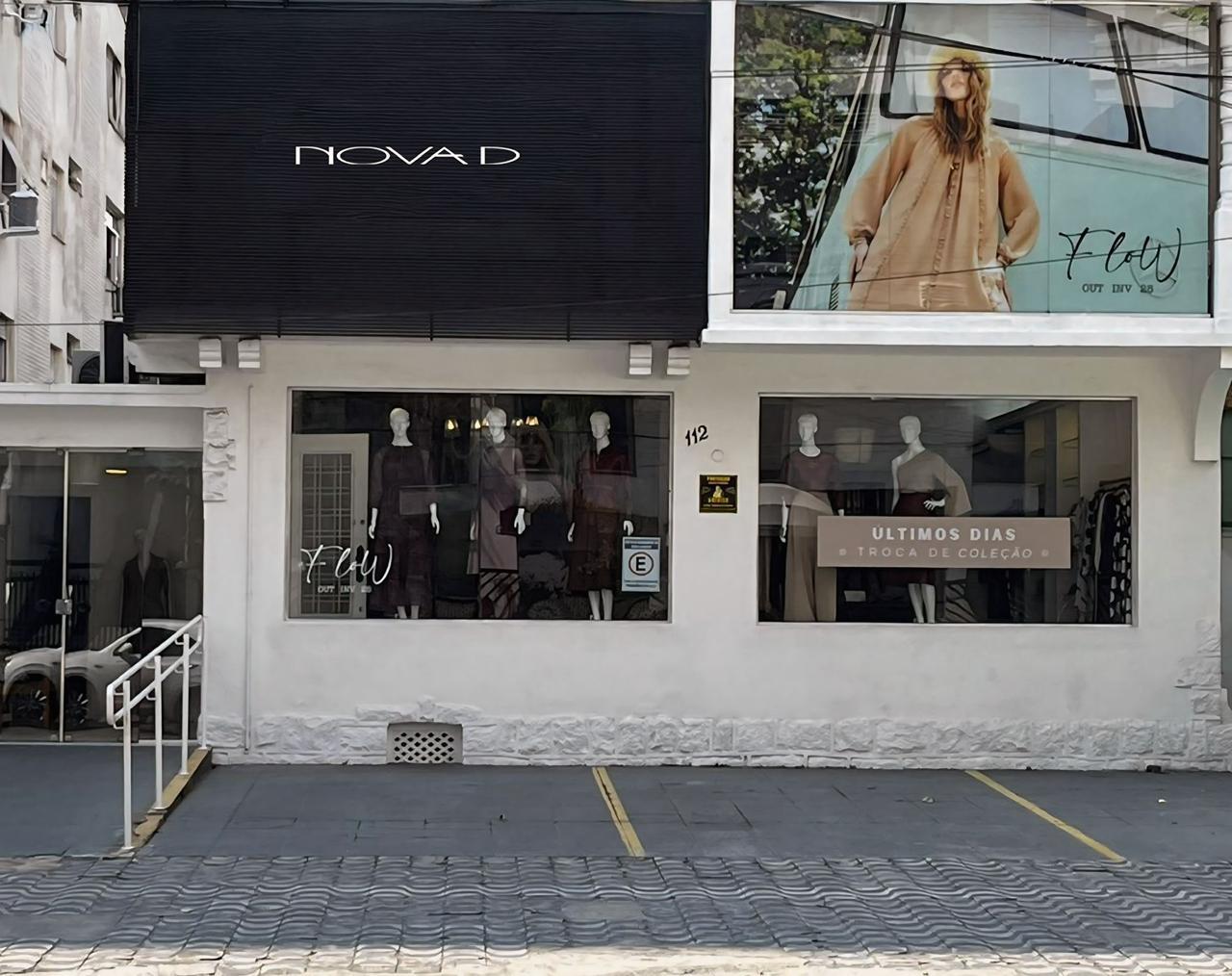 Fachada da loja Nova D Santos